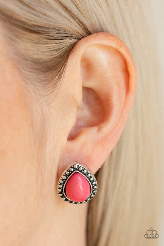 Boldly Beaded - Pink Earrings Paparazzi Accessories