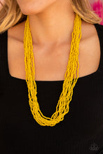Load image into Gallery viewer, Congo Colada - Yellow Necklace Paparazzi Accessories
