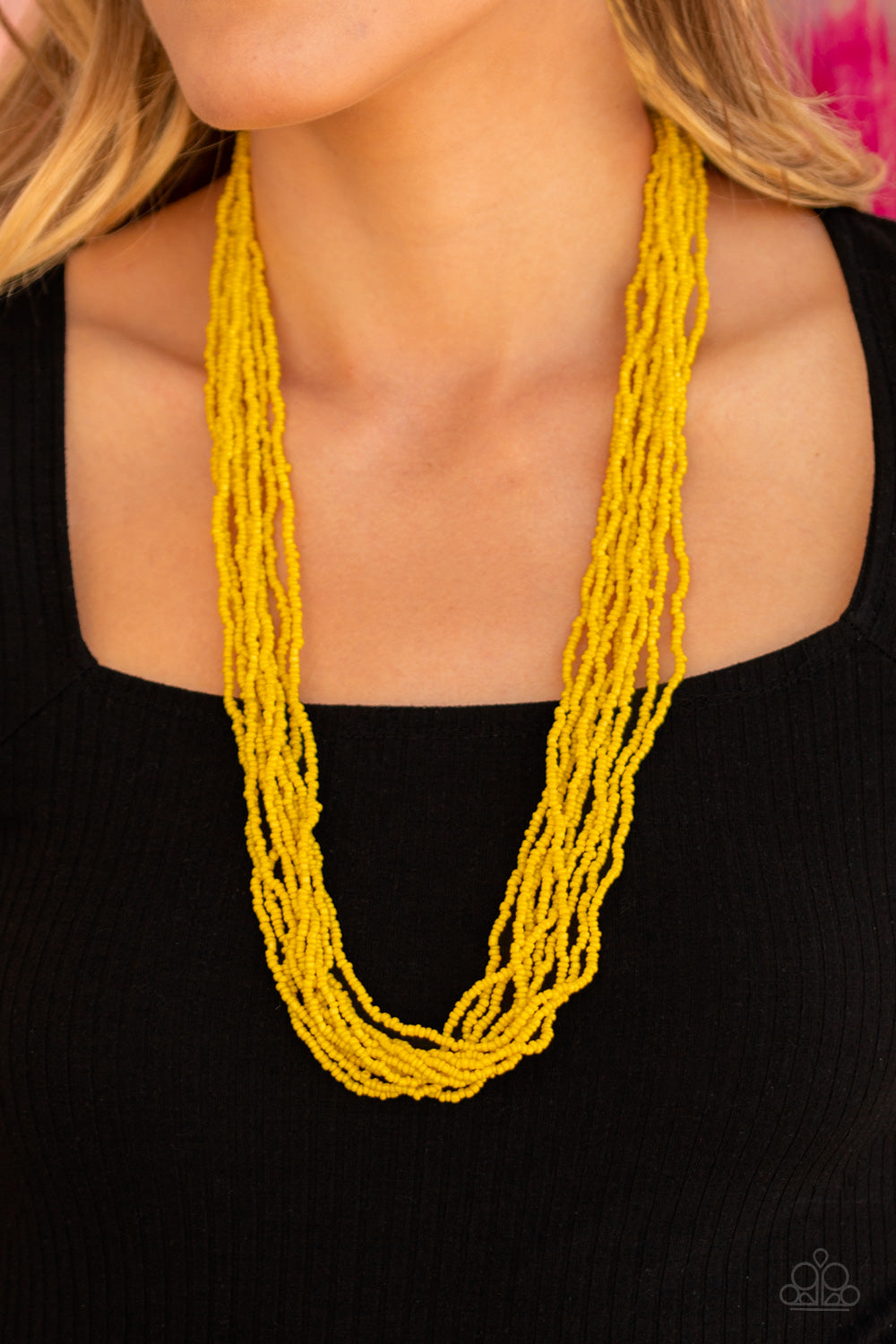 Congo Colada - Yellow Necklace Paparazzi Accessories
