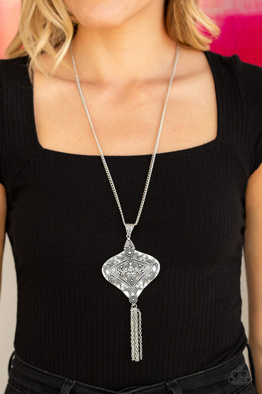 Paparazzi Rural Remedy Silver Necklace. Get Free Shipping. #P2BA-SVXX-050XX