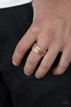 Load image into Gallery viewer, All Wheel Drive Copper Ring Paparazzi Accessories. Subscribe &amp; Save. Dainty Ring.
