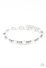 Load image into Gallery viewer, Paparazzi Bracelet ~ Decadently Dainty - White Coil Bracelet

