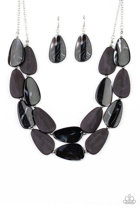 Paparazzi Necklace ~ Colorfully Calming - Black Necklace