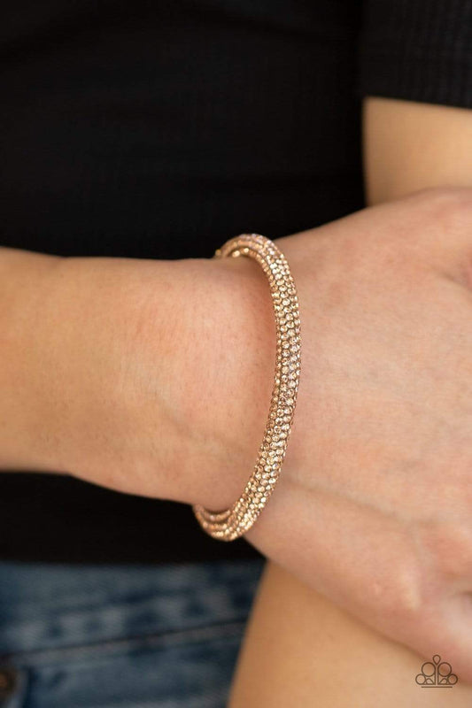 Stageworthy Sparkle - Gold Bracelet Paparazzi