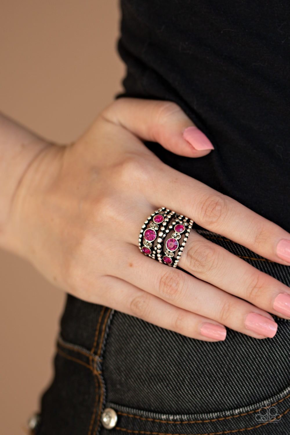 Prismatic Powerhouse - Pink Rings Paparazzi Accessories
