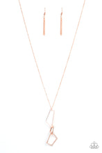 Load image into Gallery viewer, Paparazzi Necklace ~ Shapely Silhouettes - Shiny Copper Necklace

