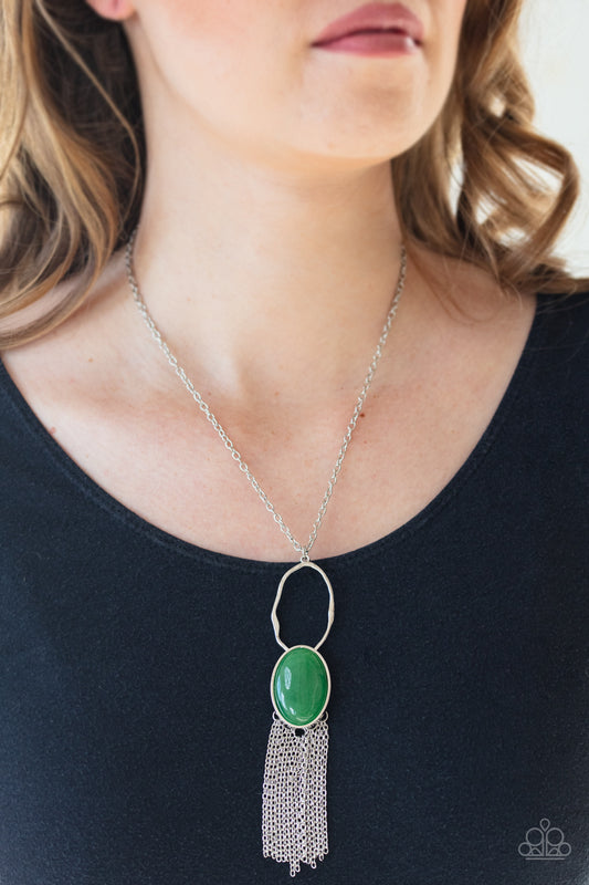 Dewy Desert - Green Necklace Paparazzi