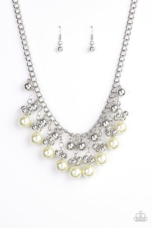 Paparazzi Pearl Appraisal - Yellow Fringe Necklace with earrings. Free Shipping. #P2RE-YWXX-074XX