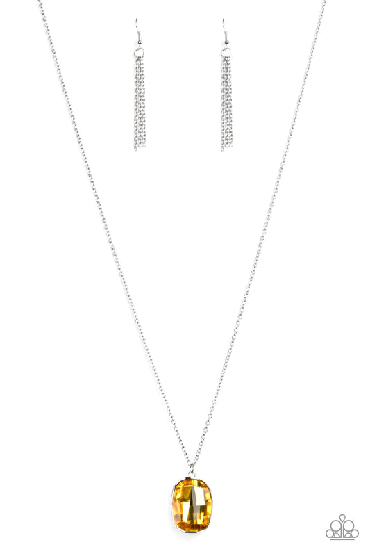 Paparazzi Necklace ~ Imperfect Iridescence - Yellow