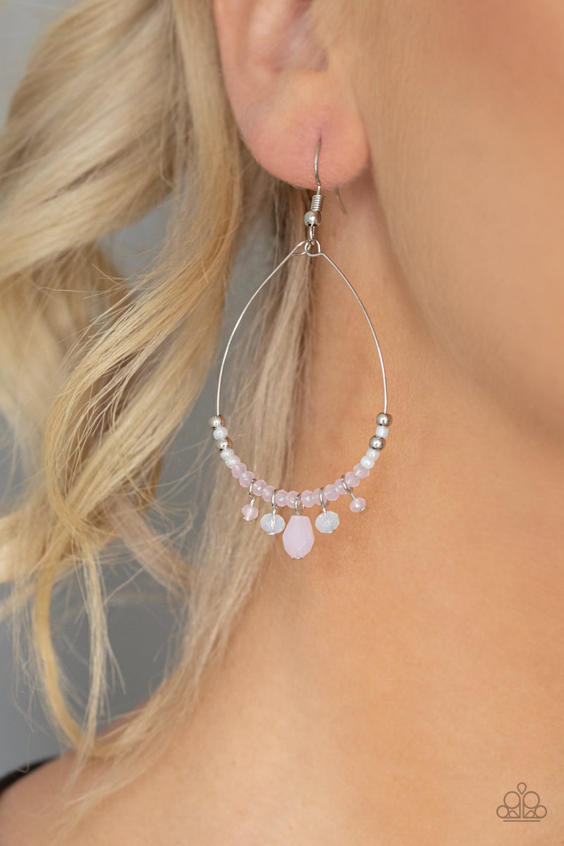 Paparazzi Exquisitely Ethereal - Pink Earrings