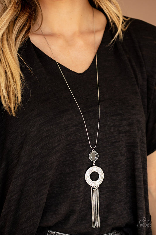 Paparazzi Sassy As They Come - Silver Necklace. Subscribe & Save. #P2RE-SVXX-386XX