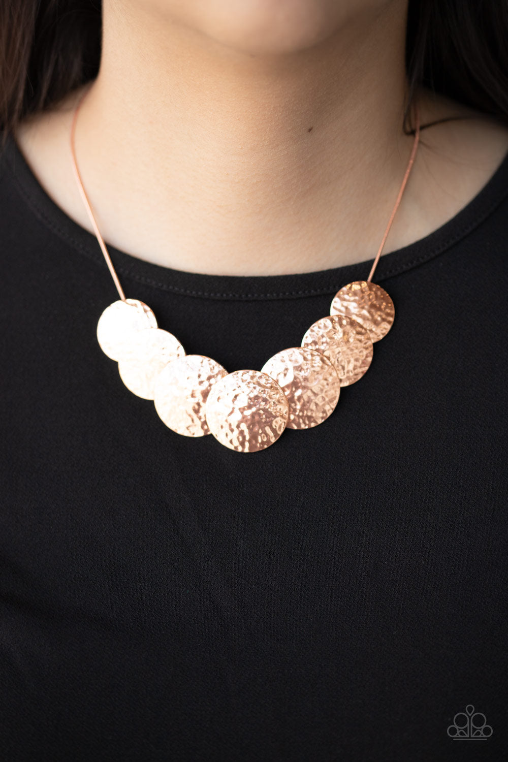 RADIAL Waves - Copper Necklace Paparazzi Accessories $5 Jewelry. Subscribe and Save!