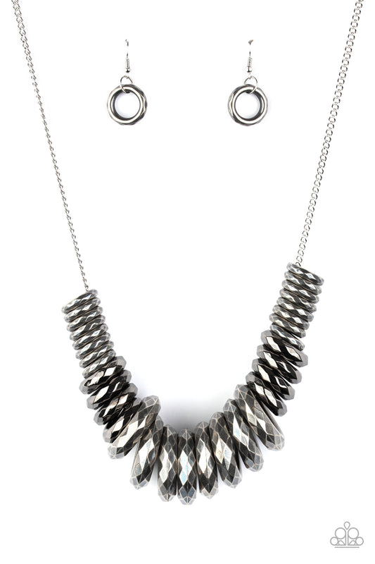 Paparazzi Haute Hardware - Silver Necklace #P2ST-SVXX-121XX