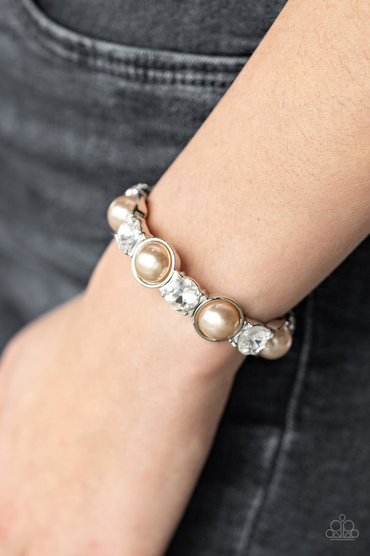 Elegant Entertainment - Brown Pearl Bracelet Paparazzi