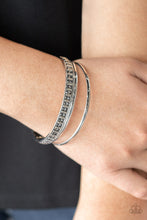 Load image into Gallery viewer, Paparazzi Bracelet ~ Flawless Flaunter - Silver Bangle Bracelet
