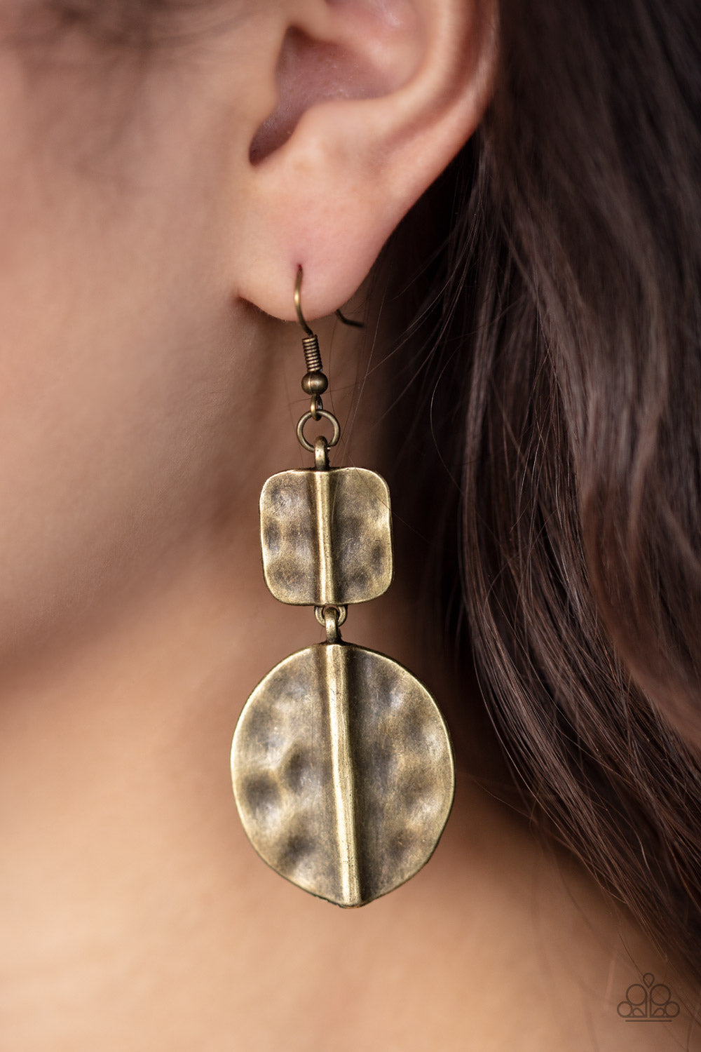 Lure Allure - Brass Earring Paparazzi Accessories