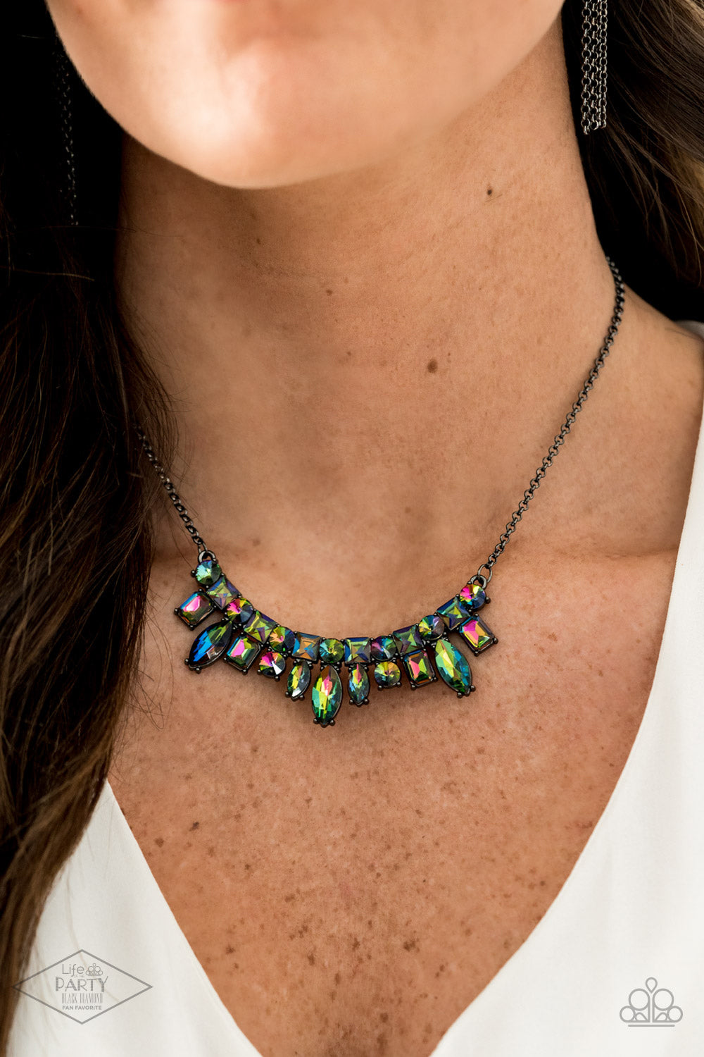 Wish Upon a ROCK STAR Multi Oil Spill Necklace Paparazzi Accessories. Get Free Shipping. 