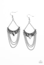 Load image into Gallery viewer, Paparazzi Earring ~ Burst Into TIERS - Silver Earring
