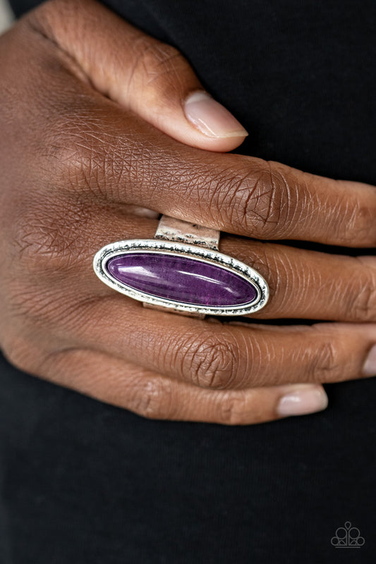 Paparazzi Ring ~ Stone Mystic - Purple Ring