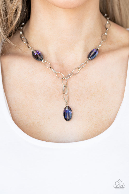 Power Up Purple Short Necklace Paparazzi Accessories. Get Free Shipping. #P2RE-PRXX-214XX