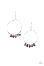 Load image into Gallery viewer, Paparazzi Holographic Hoops Purple Iridescent Earring

