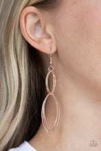 Load image into Gallery viewer, Paparazzi Earring ~ Endless Echo - Rose Gold Earring
