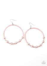 Load image into Gallery viewer, Boss Posh - Pink Hoop Earrings Paparazzi Accessories $5 Jewelry online. Subscribe &amp; Save!
