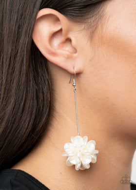 Paparazzi Swing Big White Earring. Life of the Party January 2021 earring. $5 Jewelry. Free Shipping