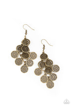 Load image into Gallery viewer, Paparazzi Earring ~ Blushing Blooms - Brass
