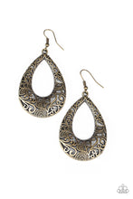 Load image into Gallery viewer, Paparazzi Earring ~ Get Into The GROVE - Brass
