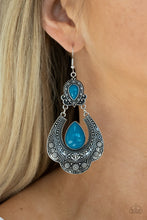 Load image into Gallery viewer, Rise and Roam Blue $5 Earring Paparazzi Accessories. Get Free Shipping. #P5ST-BLXX-013XX
