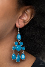 Load image into Gallery viewer, Paparazzi Earring ~ Afterglow Glamour - Blue Chandelier Earring
