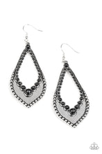 Load image into Gallery viewer, Essential Minerals Black Fishhook Earring Paparazzi $5 Jewelry. Black Stone Earring. Subscribe Save
