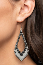 Load image into Gallery viewer, Paparazzi Essential Minerals Black Earring. Rustic $5 Jewelry. #P5SE-BKXX-199XX. Free Shipping.
