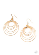 Load image into Gallery viewer, Paparazzi Earring ~ Elliptical Elegance - Gold
