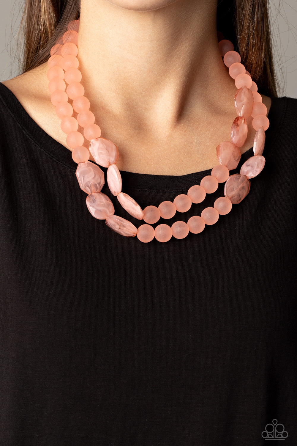 Paparazzi Necklace ~ Arctic Art - Pink Necklace