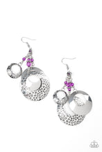 Load image into Gallery viewer, Wanderlust Garden Purple Earring Paparazzi Accessories Floral and dainty earring. Subscribe &amp; Save.

