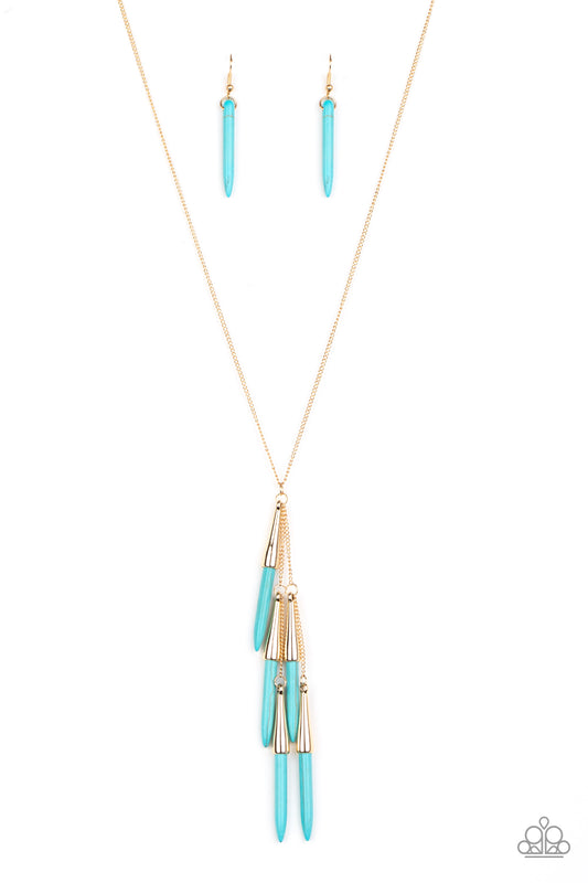 PRIMITIVE and Proper - Blue Necklace Paparazzi Accessories. Subscribe & Save! #P2SE-BLXX-426XX