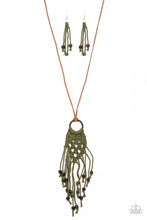 Load image into Gallery viewer, Paparazzi Necklace ~ It’s Beyond MACRAME! - Green Necklace
