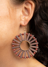 Load image into Gallery viewer, Paparazzi Solar Flare - Brown Earrings
