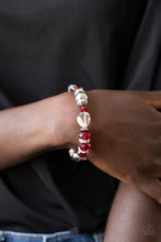 Load image into Gallery viewer, Paparazzi Bracelet ~ Treat Yourself - Red
