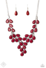 Load image into Gallery viewer, Eden Deity - Wine Red Necklace Paparazzi Accessories Short Necklace Vine Like Pattern
