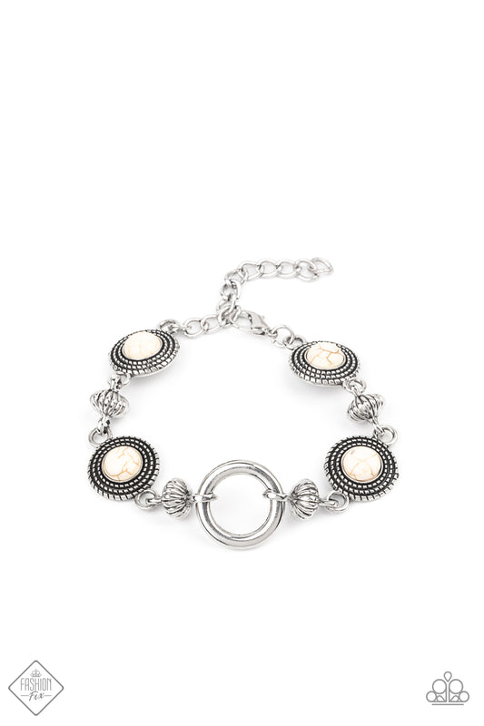 Paparazzi Musical Mountains White Bracelet. Subscribe & Save. #P9SE-WTXX-198WR. Rustic Bracelet