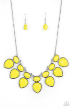 Load image into Gallery viewer, Modern Masquerade Yellow Necklace Paparazzi $5 Jewelry. Subscribe &amp; Save. Summer $5 Accessories
