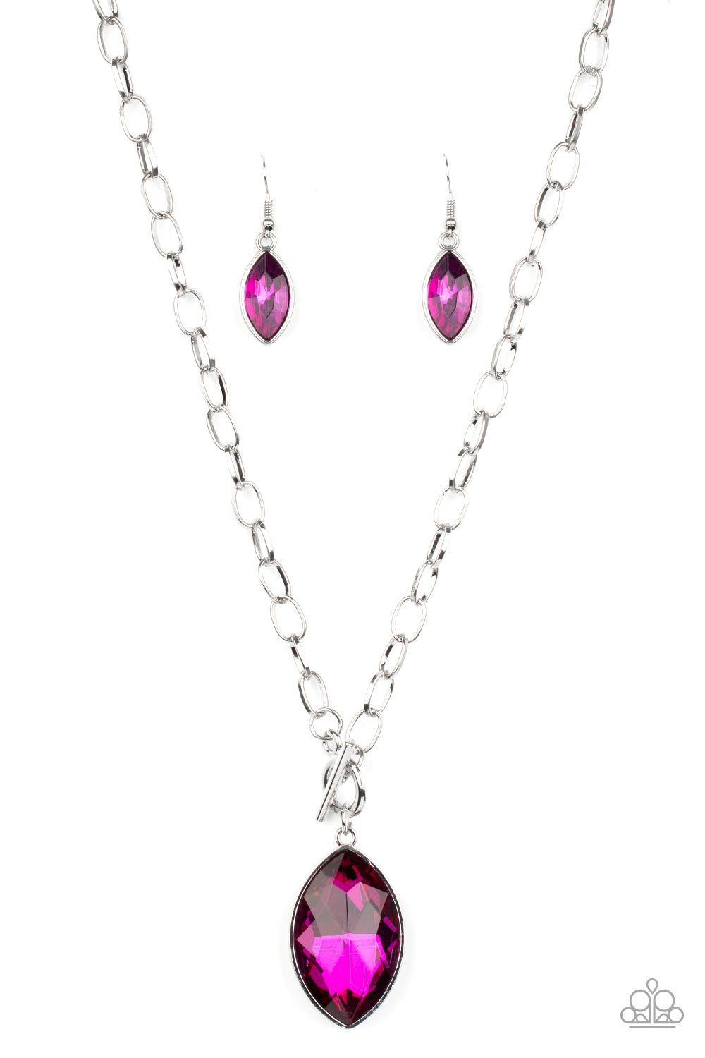 Paparazzi Necklace ~ Unlimited Sparkle - Pink