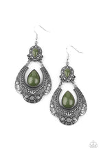 Load image into Gallery viewer, Rise and Roam Military Olive Green Earrings Paparazzi Accessories $5 Jewelry. Get Free Shipping!  
