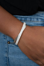 Load image into Gallery viewer, Paparazzi Bracelet ~ HAUTE On The Trail - White
