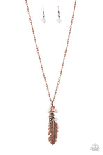 Load image into Gallery viewer, Paparazzi Necklace ~ Feather Flair - Copper
