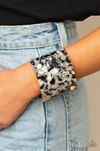 Load image into Gallery viewer, Paparazzi What are you waiting FAUX? - Silver Acrylic Cuff Bracelet #P9ED-SVXX-074XX
