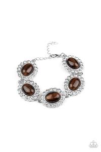 Paparazzi Necklace ~ Demurely Diva - Brown